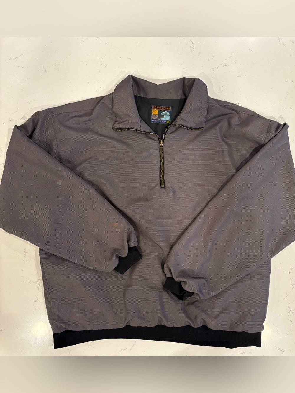 Forresters Outerwear Men's Charcoal Gray Quarter-Zip pullover Jacket